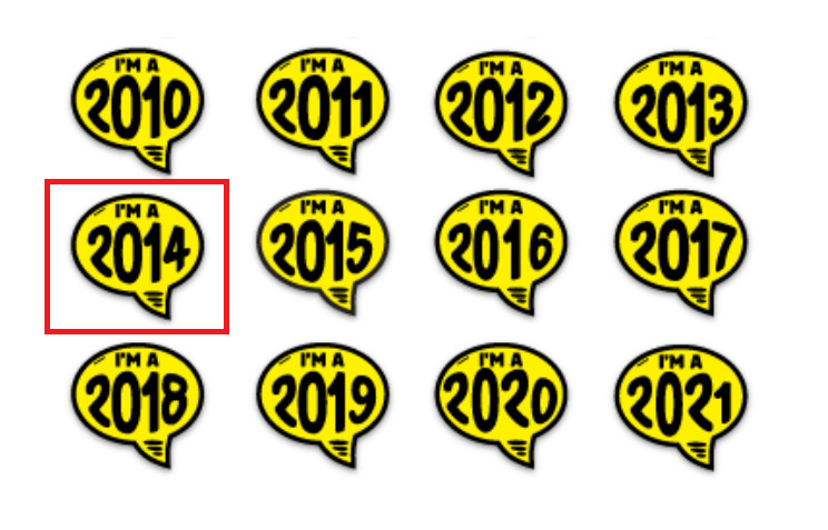 Yellow & Black Bubbles Dealership Windshield Advertisement Decal Sticker (2014)