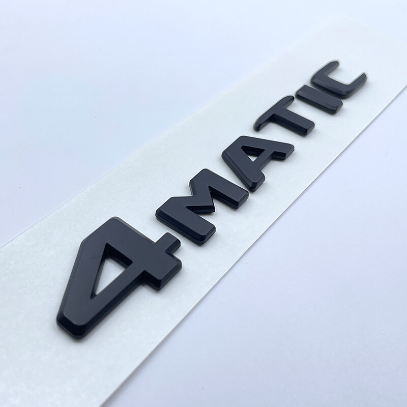 4MATIC Emblem Black 2017+ Trunk Tailgate Lid Badge For Mercedes Benz AMG GLC GLE