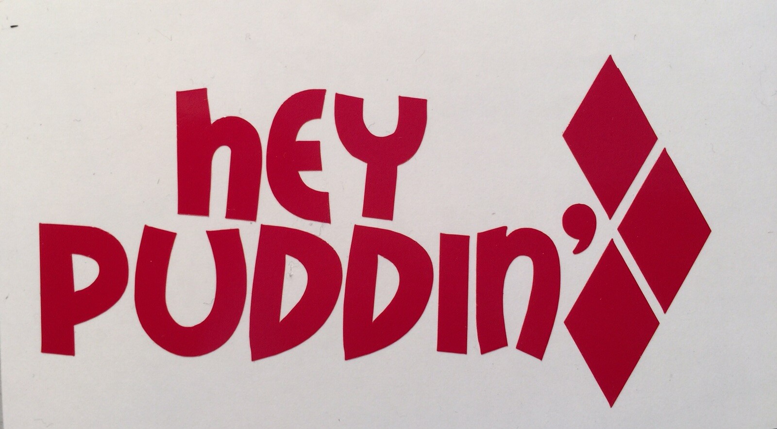 Suicide Squad|Harley Quinn|Hey Puddin| Diamonds|Vinyl|DECAL| Joker|Batman|