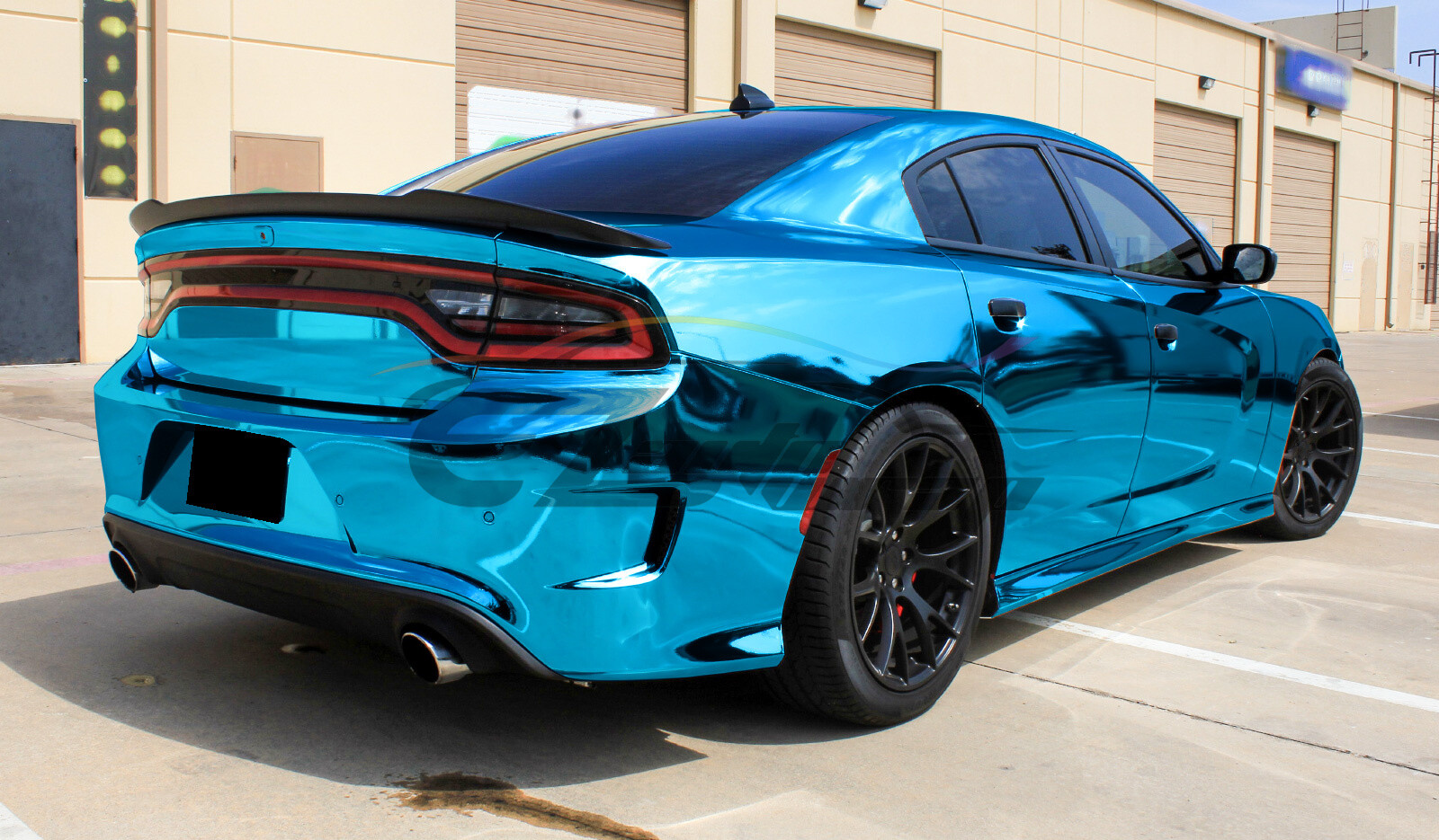 Supercast Chrome Light Blue Car Vinyl Wrap Decal Sticker Bubble Free Sheet Film