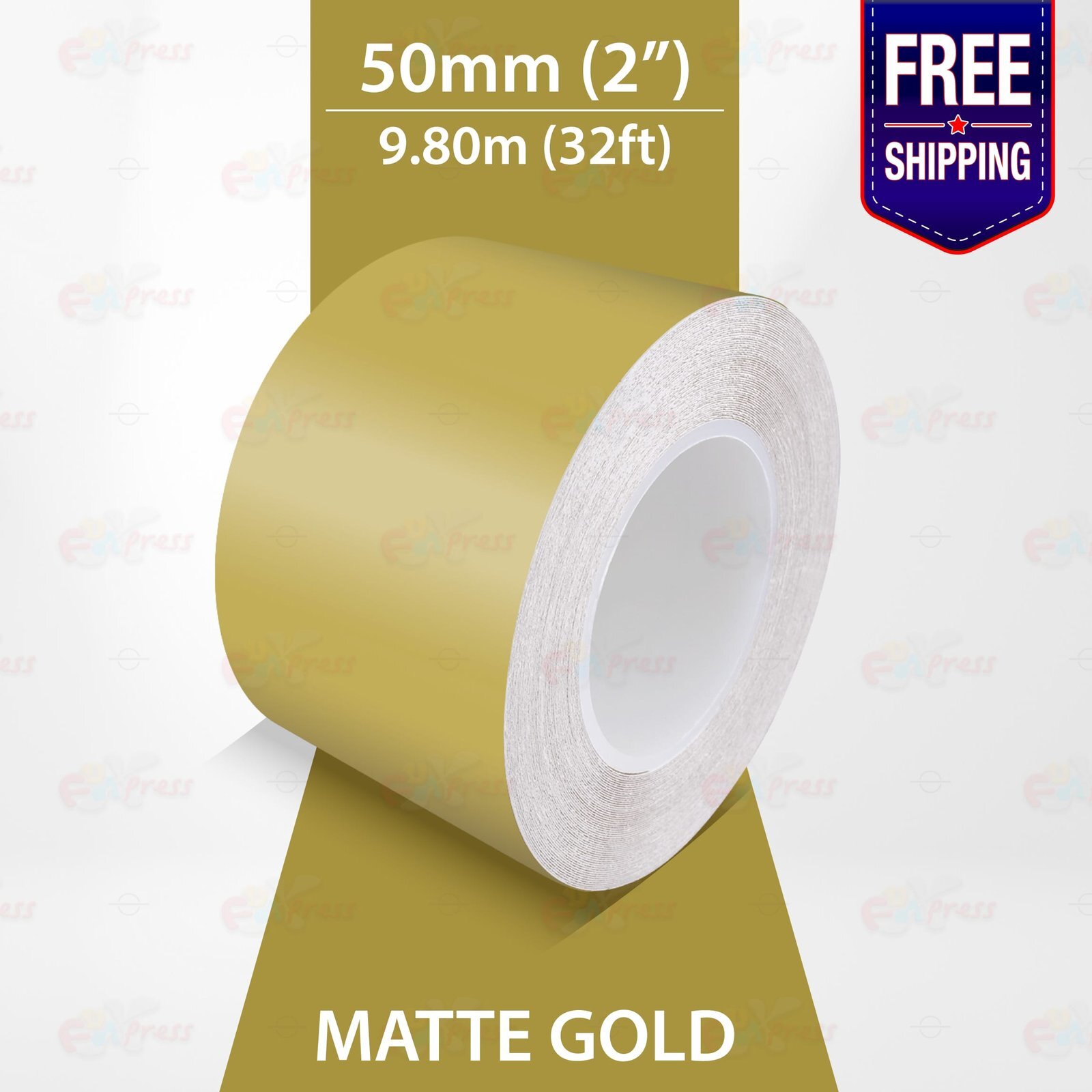 MATTE GOLD 2″ PIN STRIPE Car Model Motorcycle Decal TAPE Vinyl Sticker 50mm