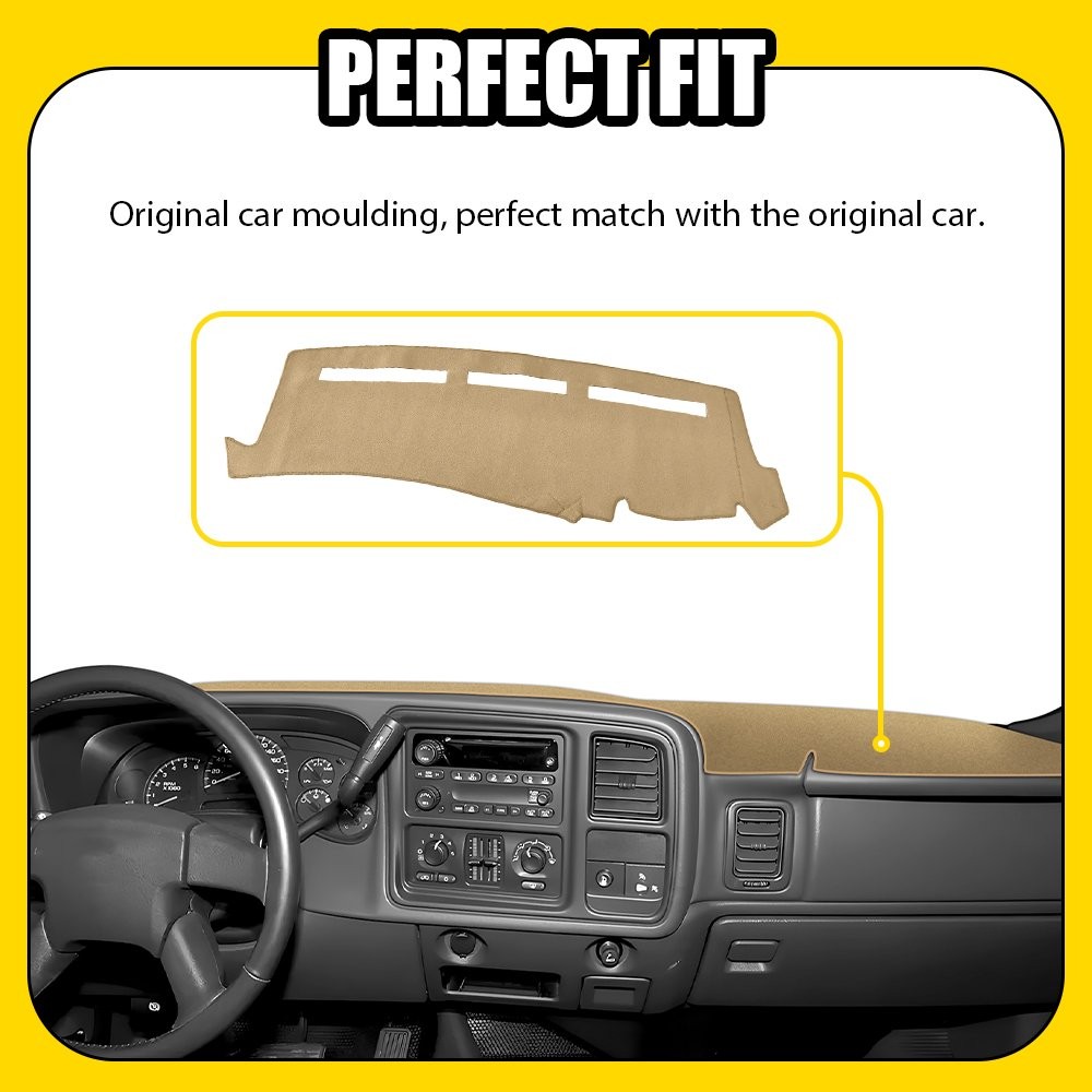 Beige DashMat Dashboard Pad Cover for Chevrolet Suburban 1500 2000-06 Tahoe 1-5X