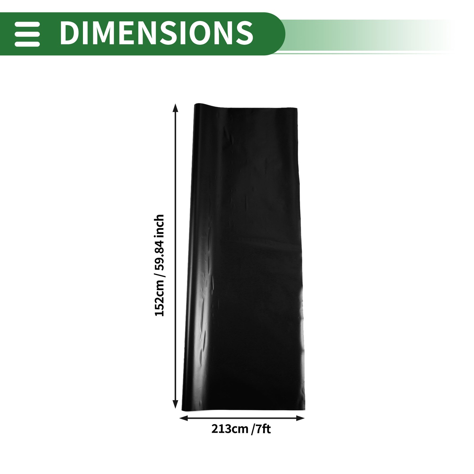 Car Wrap Film 7 ft x 59.84 inch Matte Black 1 Pc Exterior Interior Protective