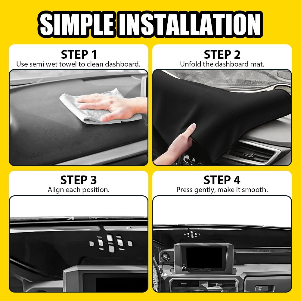 For Toyota Tacoma LHD 24 25 Dashboard Cover Pad Non-slip Sunshield Dash Mat 1-5X