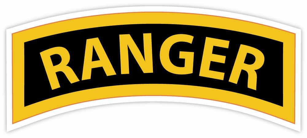 United States Army Rangers – Color Sticker – Decal – Die Cut Size 6″ x 2″
