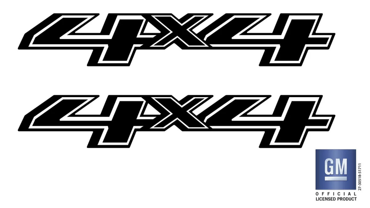 2014 2015 2016 2017 Chevy Silverado Colorado 4×4 Bed Side Decals Set Of 2
