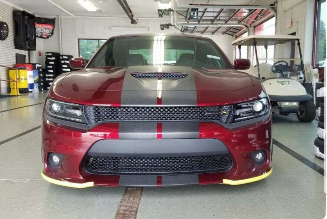 10″ PLAIN Rally Racing Stripe Graphics Stripes Set FIT 2005 – 2023 Charger