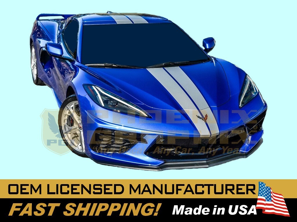 2020 2021 2022 2023 Corvette C8 Stripes Full Length Decal PRINTED FOR OEM COLOR!