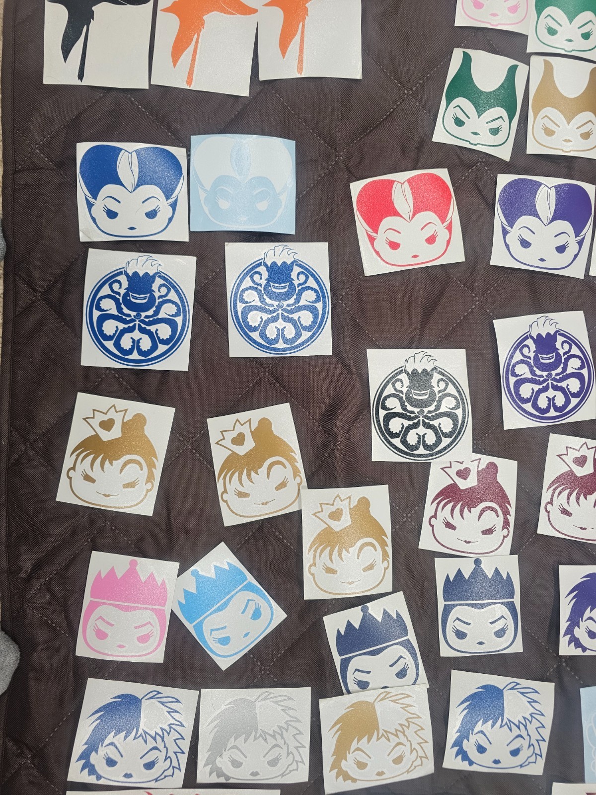 Disney a Lot of 227 disney villains window decal stickers car disney