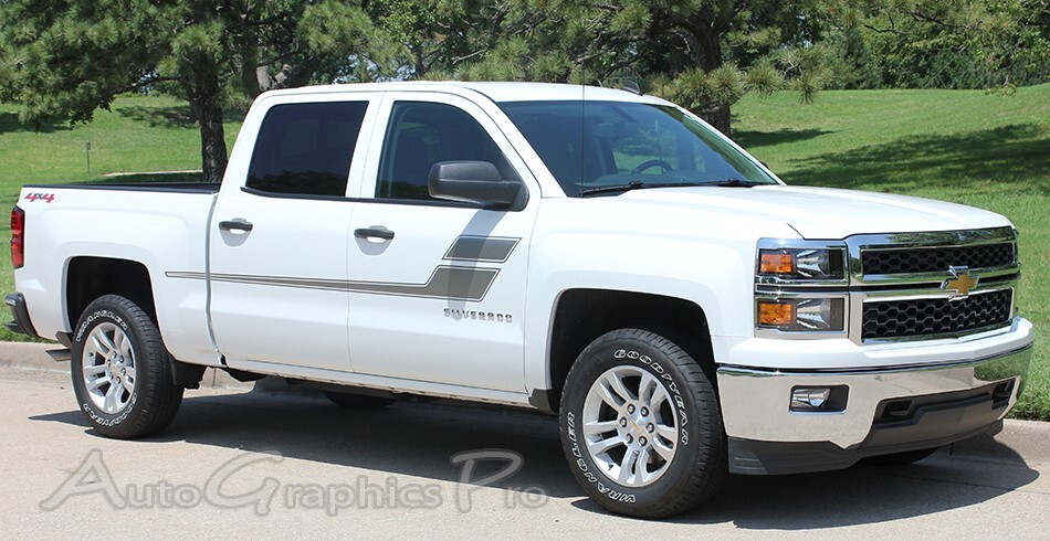 2000-2018 Chevy Silverado GMC Sierra Truck Vinyl Graphics Decals 3M Stripes Kit