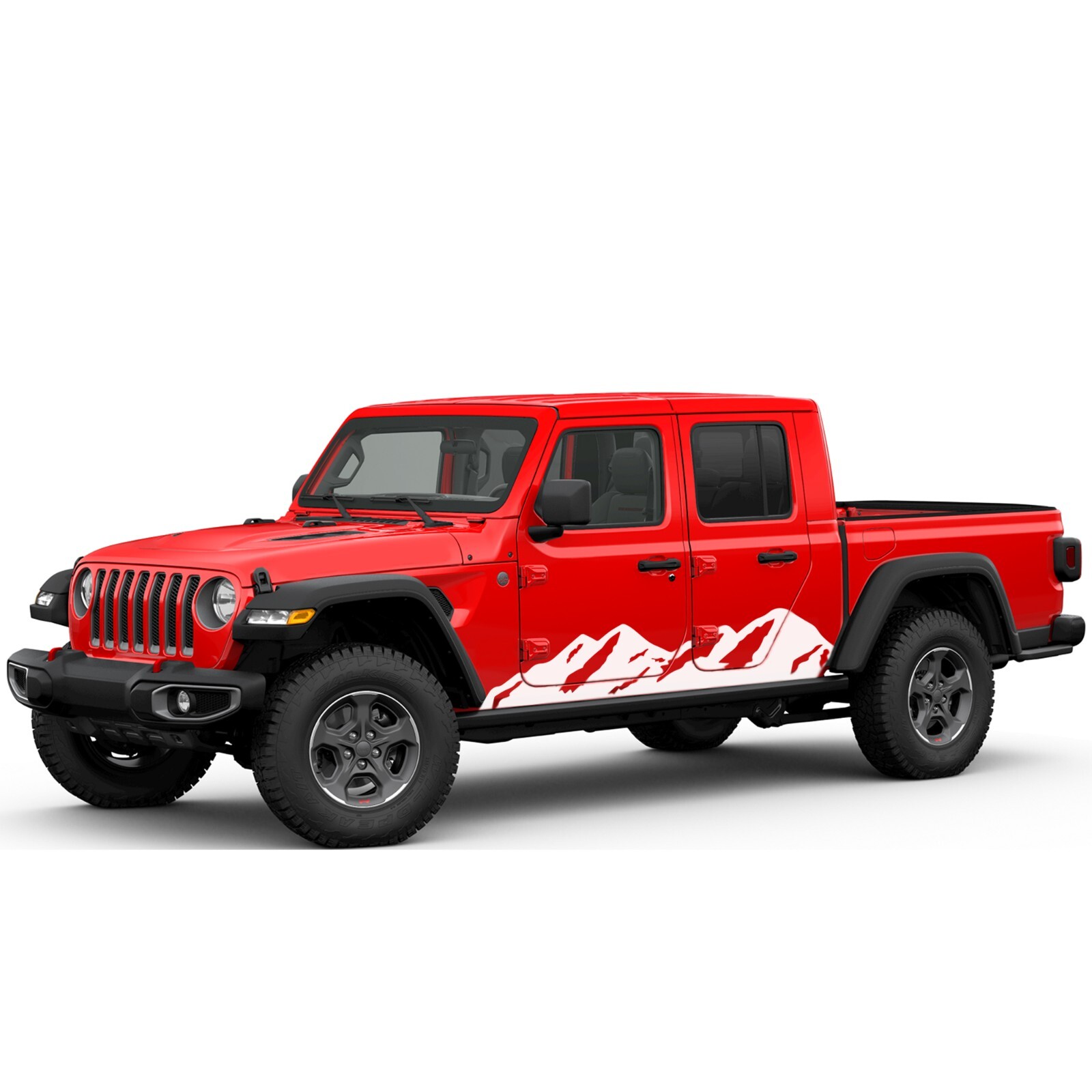 Side door mountains graphics stickers decal compatible with Jeep Gladiator