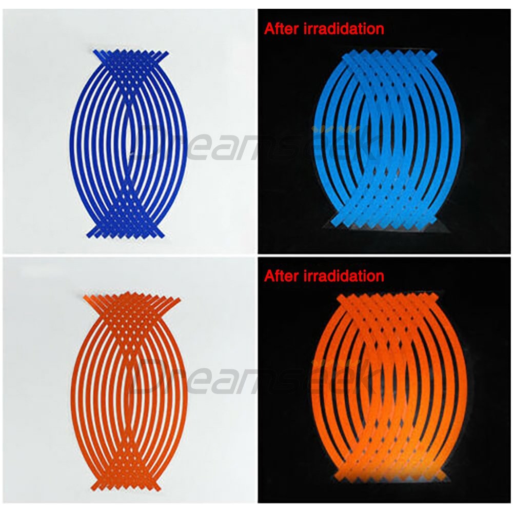Reflective Strip Decal Sticker for 18” Wheel Rim Car Motorcycle customize color