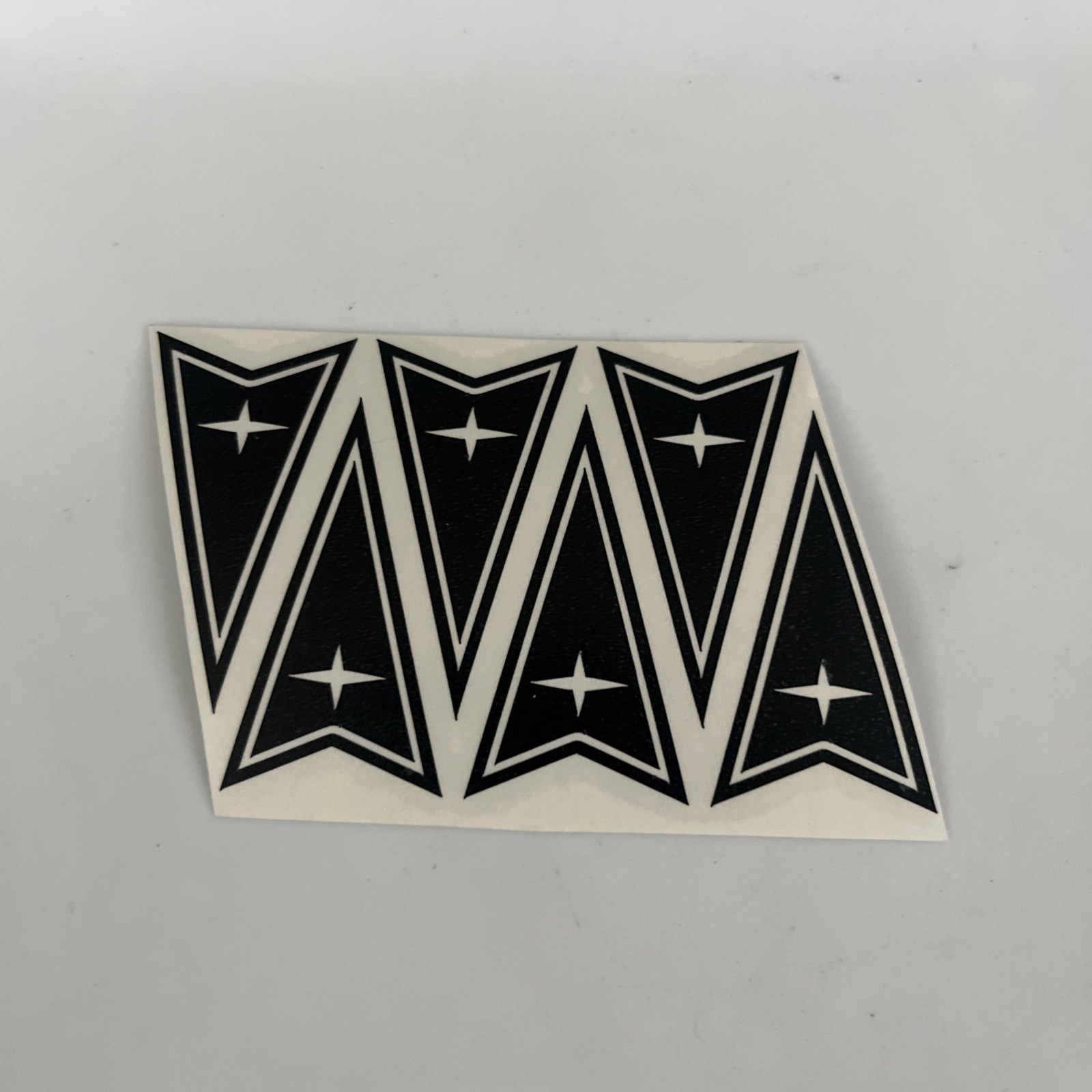 Pontiac 5 Black emblem vinyl decal 2 Inch Long 1 Inch Wide sticker logos.