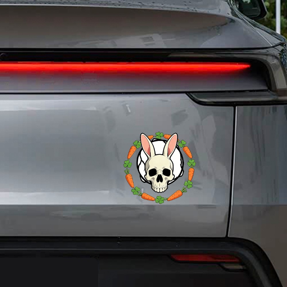 Animal Skull Stickers Vinyl Waterproof Customizable for Window Laptop Motorcycle