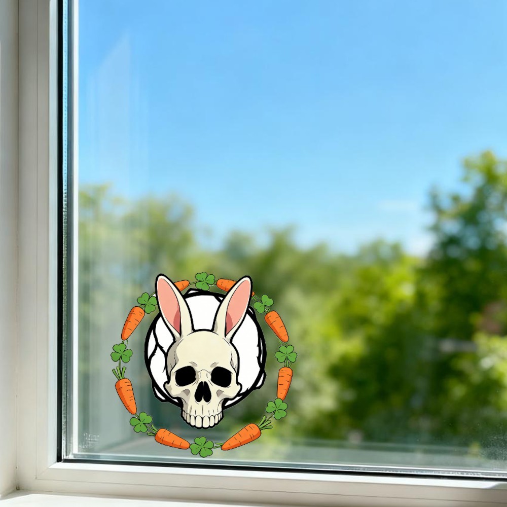 Animal Skull Stickers Vinyl Waterproof Customizable for Window Laptop Motorcycle