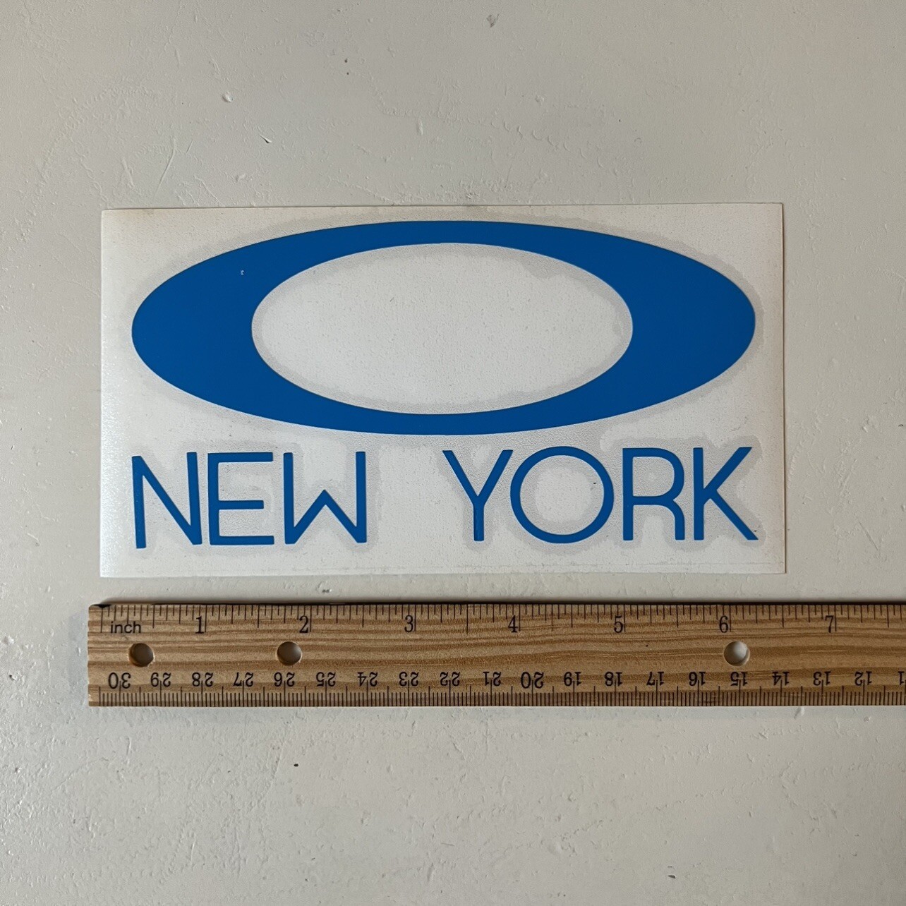Oakley Medium Ellipse O New York Decal Sticker – 6.5 x 3.5 inch