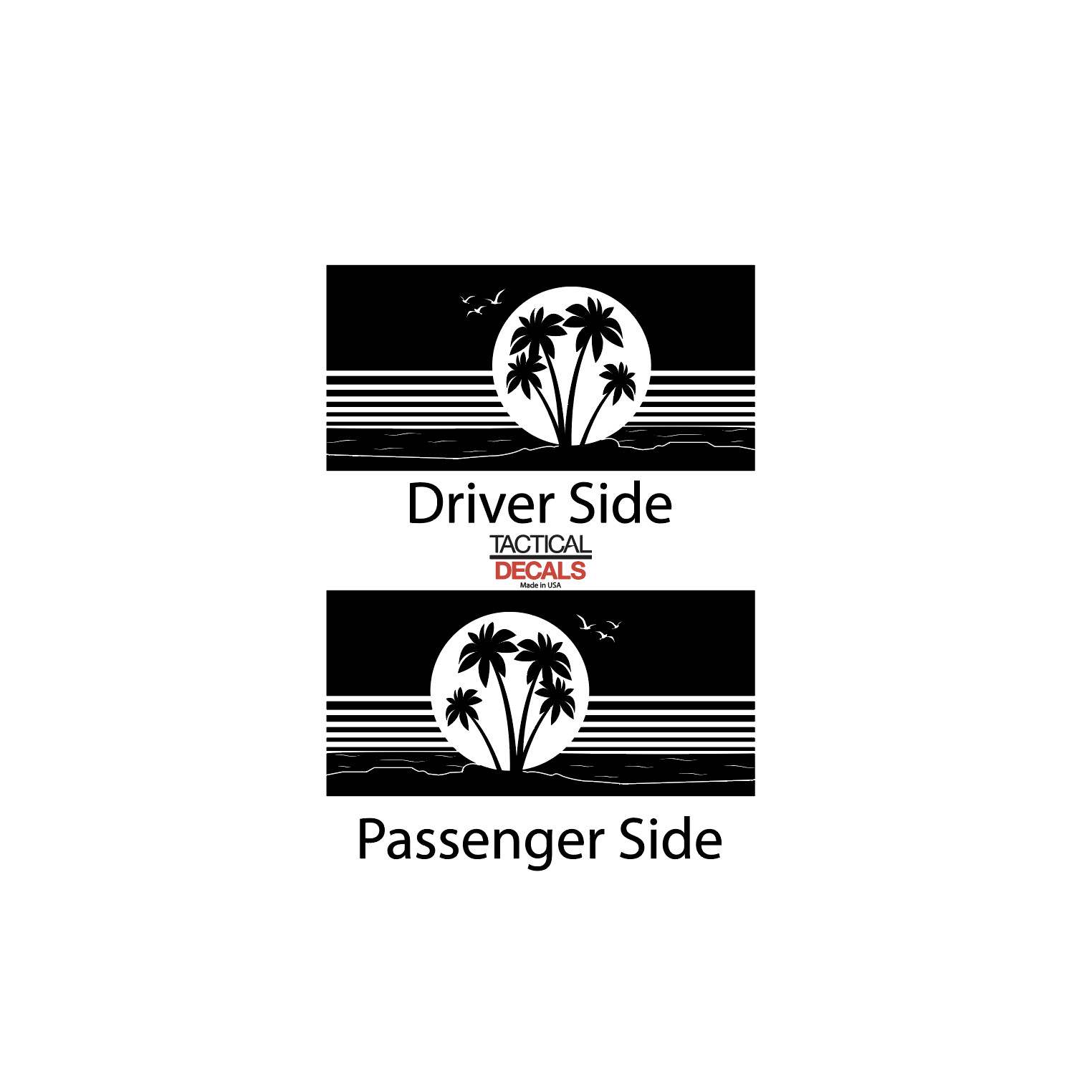 Beach Scene Design Decal Fits 2022 – 2023 Jeep Grand Wagoneer GW1-XR4