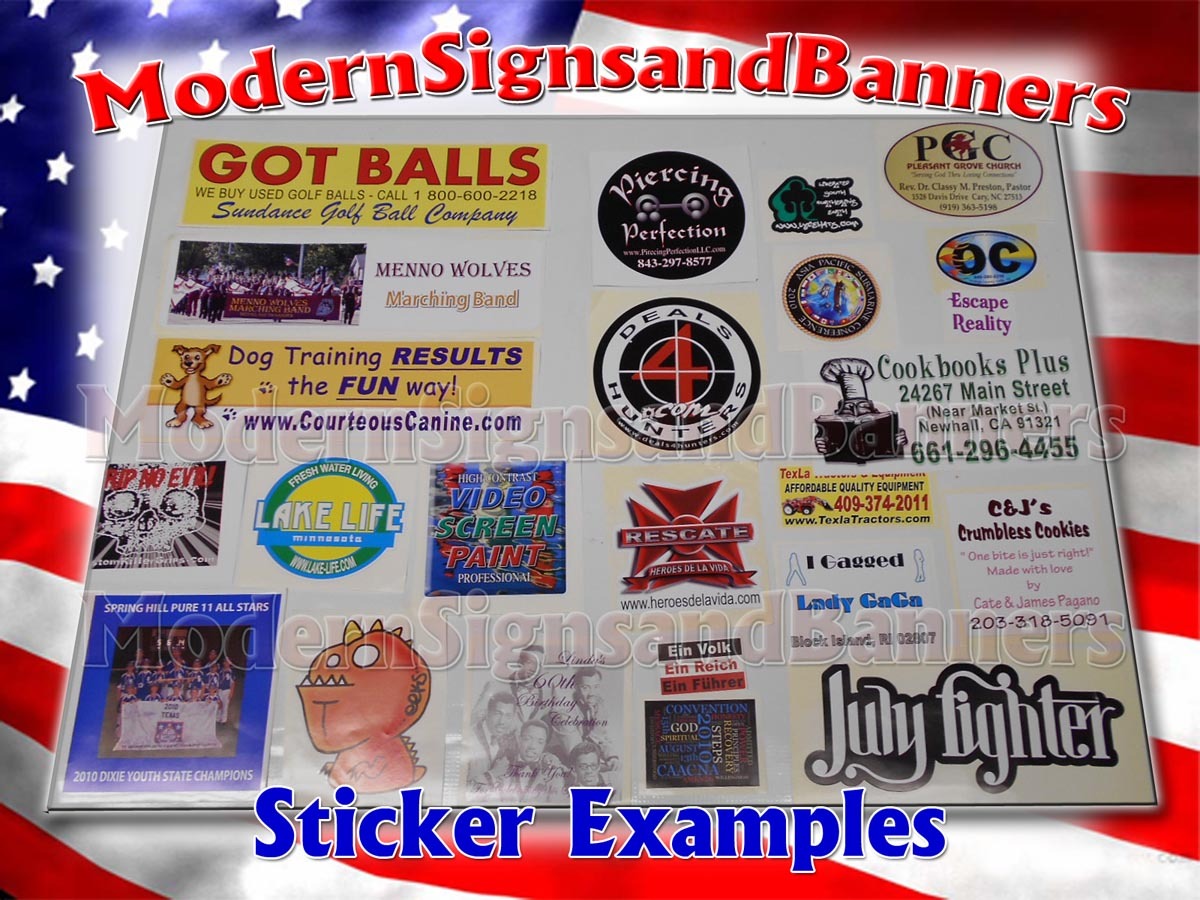 40 3×5 Custom Printed Full Color Outdoor Vinyl Car Bumper Sticker Decal Die Cut