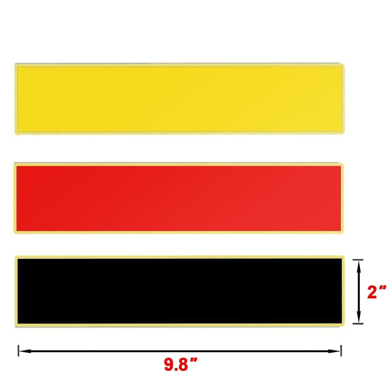 9.8″ Germany Flag Style Color Stripe Decal Sticker For Audi BMW Mercedes VW Car