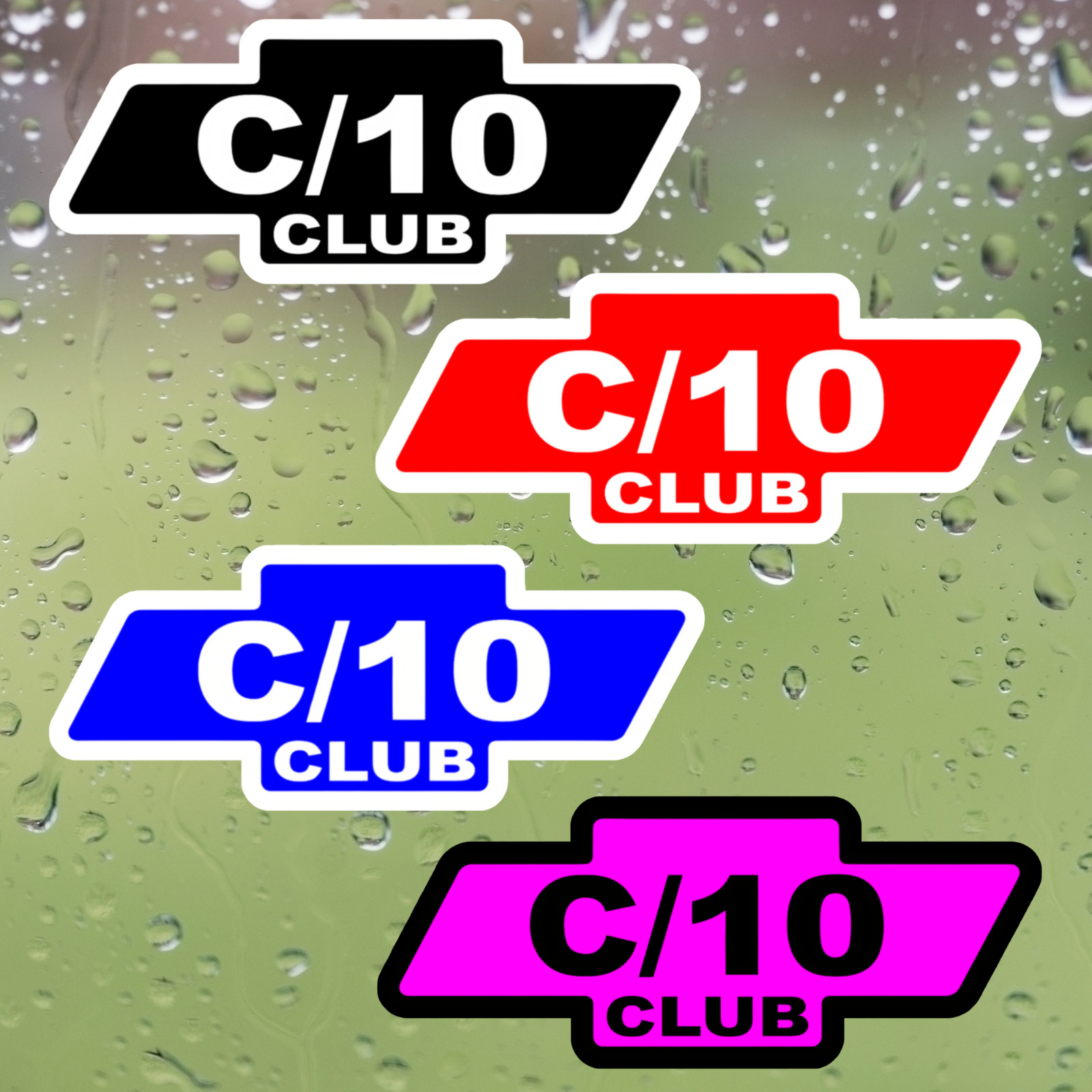 C/10 Club Sticker, Chevy C10 Truck Decal, Multiple Sizes and Colors Available