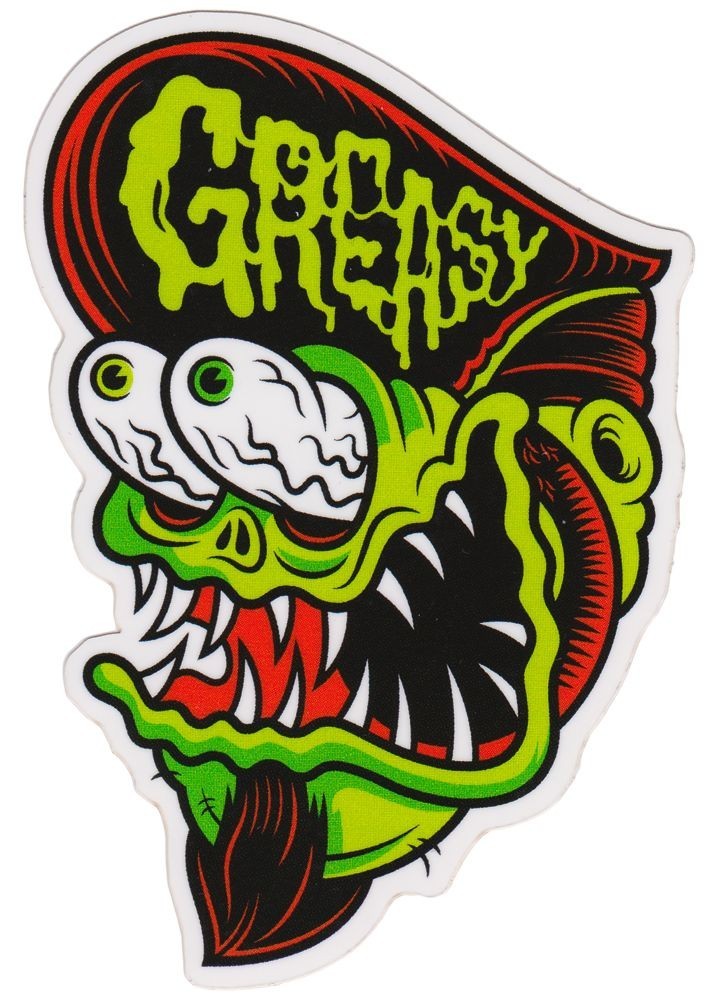 D48 Rat Fink Hot Rod RAT FINK MOTORCYCLE DIE CUT DECAL OR MAGNET VINTAGE