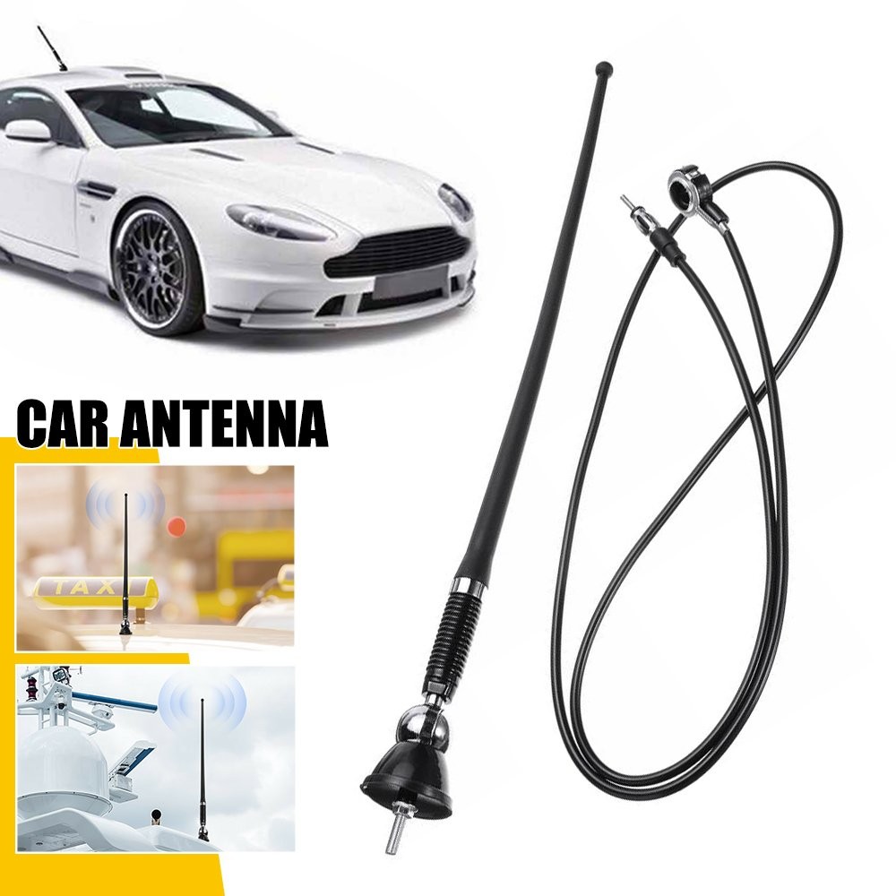 16″ Roof Fender Car Auto Stereo FM & AM Radio Amplified Signal Antenna Un M