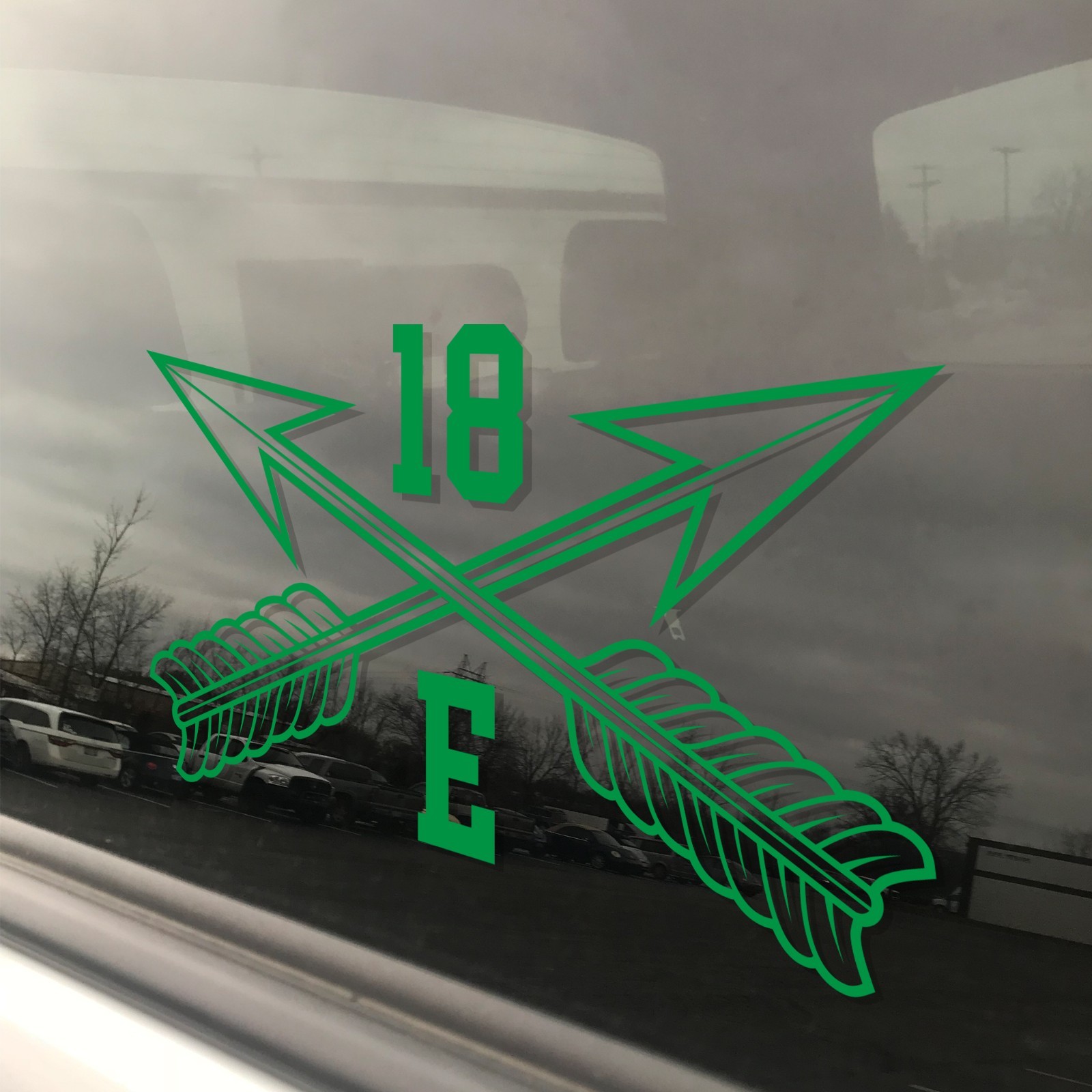 Army MOS 18E Special Forces Communications SGT SF Crossed Arrows Decal 3″ x 5.5″