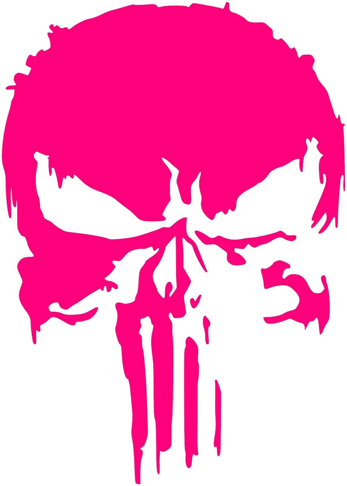Punisher Skull Premium Vinyl Decal 23″X 15.67″