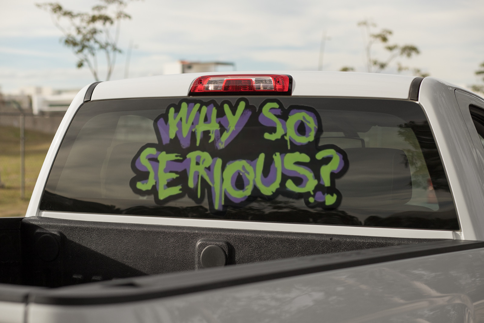 Why so Serious? Car Vinyl Window Decal Joker Graphic Laptop Comic Bumper Sticker