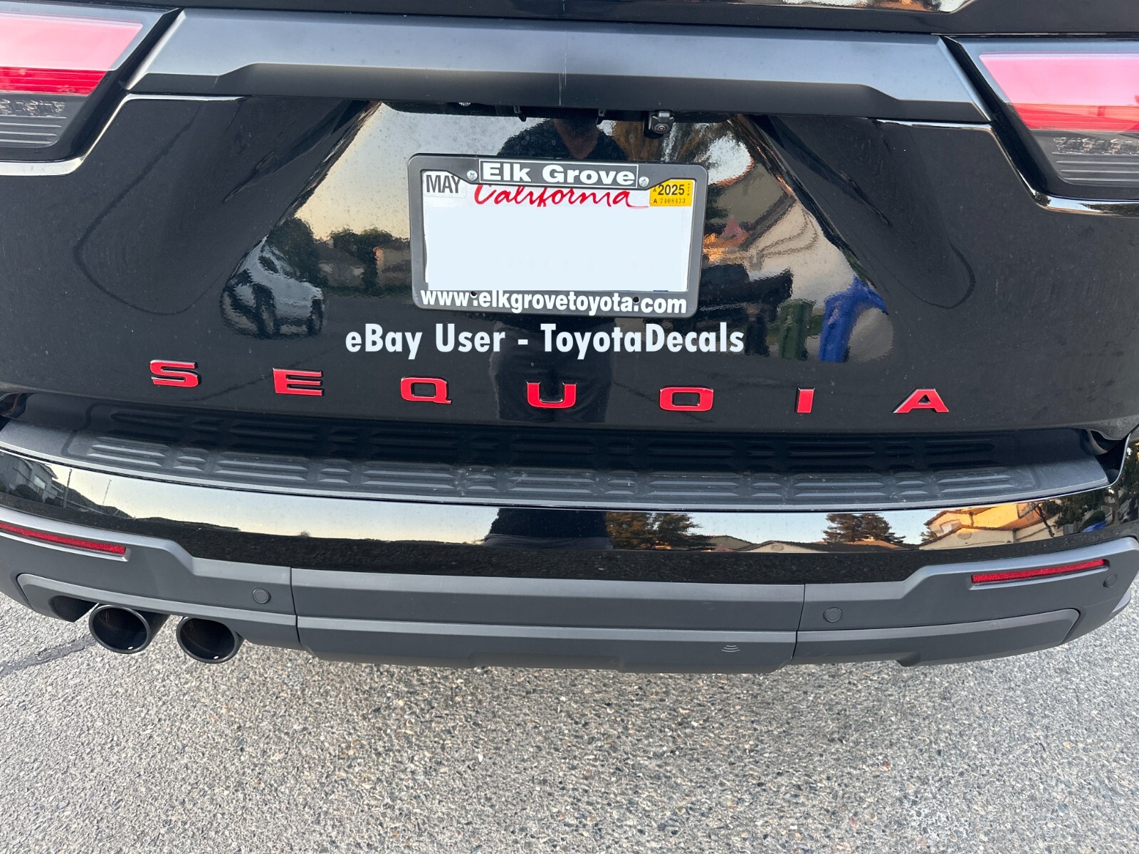 FITS Toyota Sequoia TAILGATE Emblem Decals 2022 2023 2024 2025