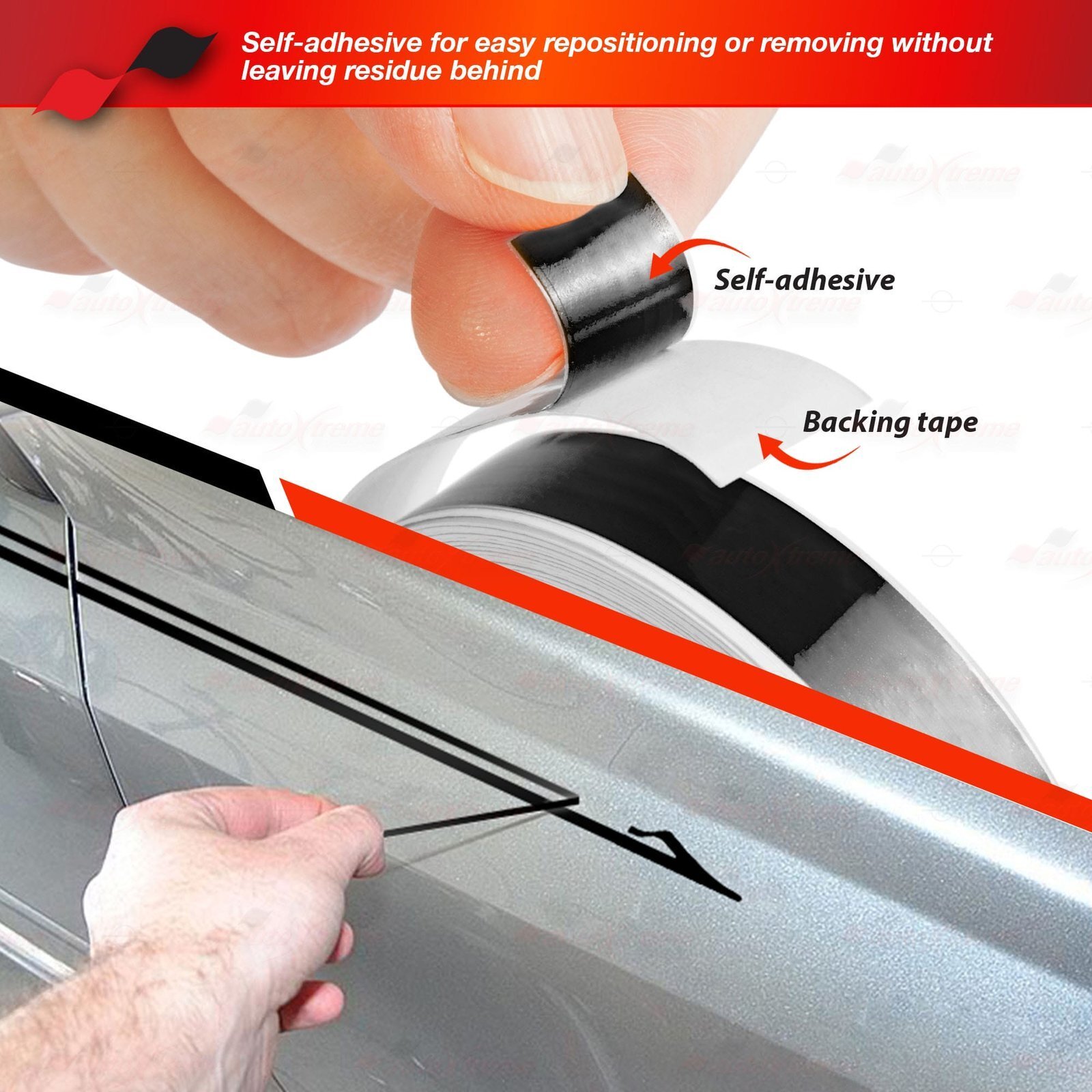 3/4″ 19mm PinStriping Stripe Styling Decal Vinyl Sticker CARBON FIBER DARK GOLD