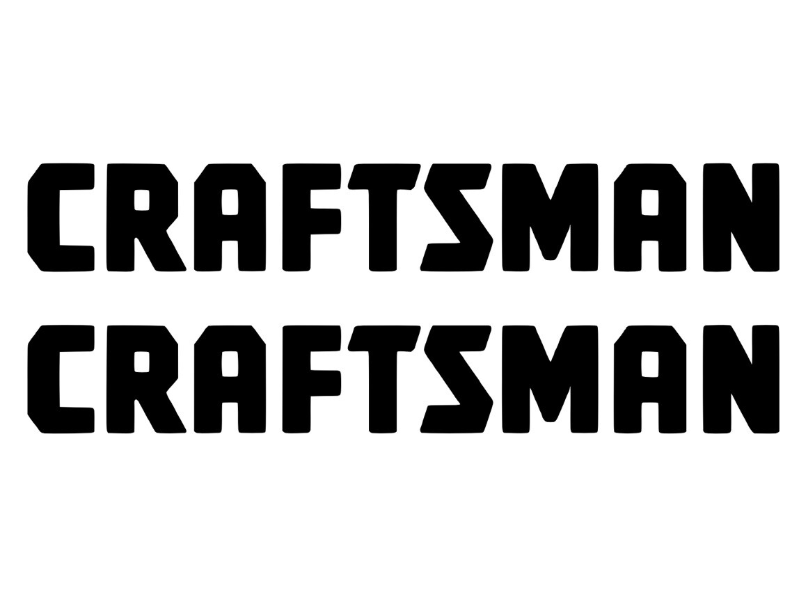 2x CRAFTSMAN TOOLS 8″ Decals You Pick Color
