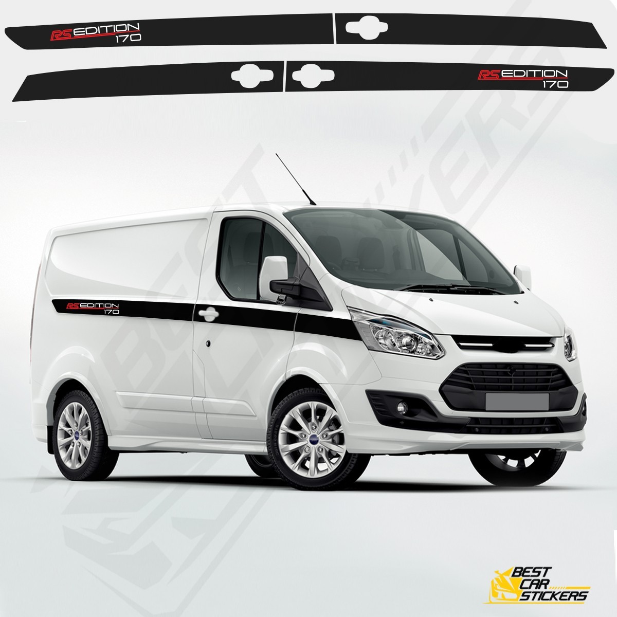 Side Racing Stripes For Ford Custom Vinyl Decals Van Stickers