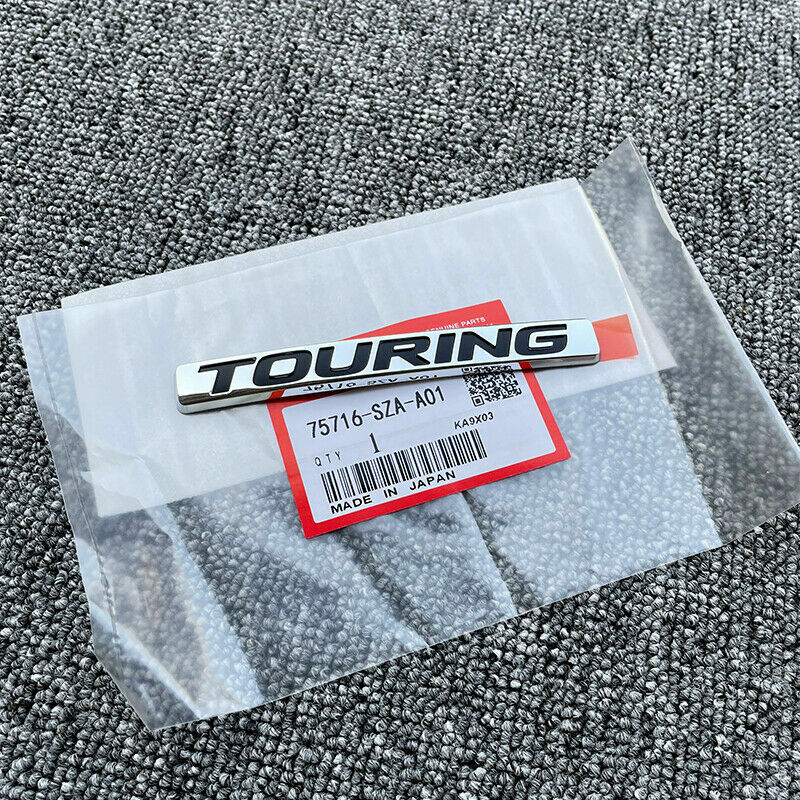 NEW/GENUINE TOURING REAR TRUNK BADGE EMBLEM FOR HONDA CIVIC ACCORD PILOT STICKER