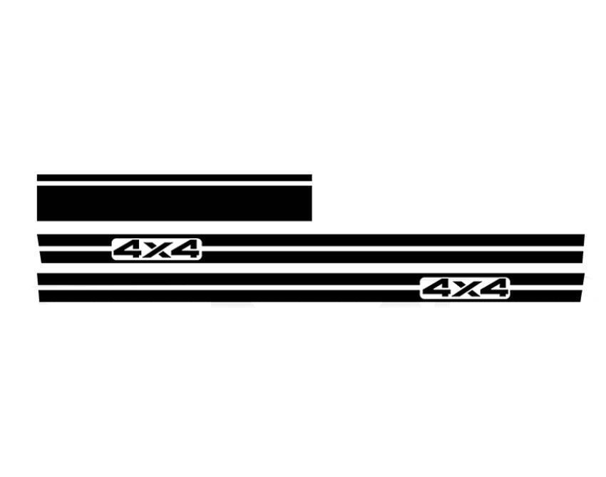 Car Hood Racing Sport Stripe Side Sticker Kit For All Car Models Vinyl Decal