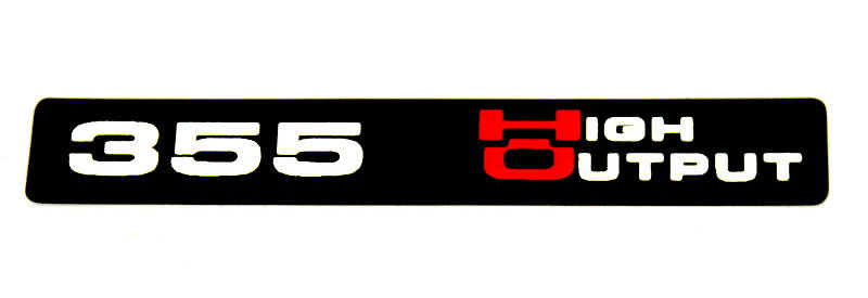 (HO) 355 High Output Emblem (B) Standard