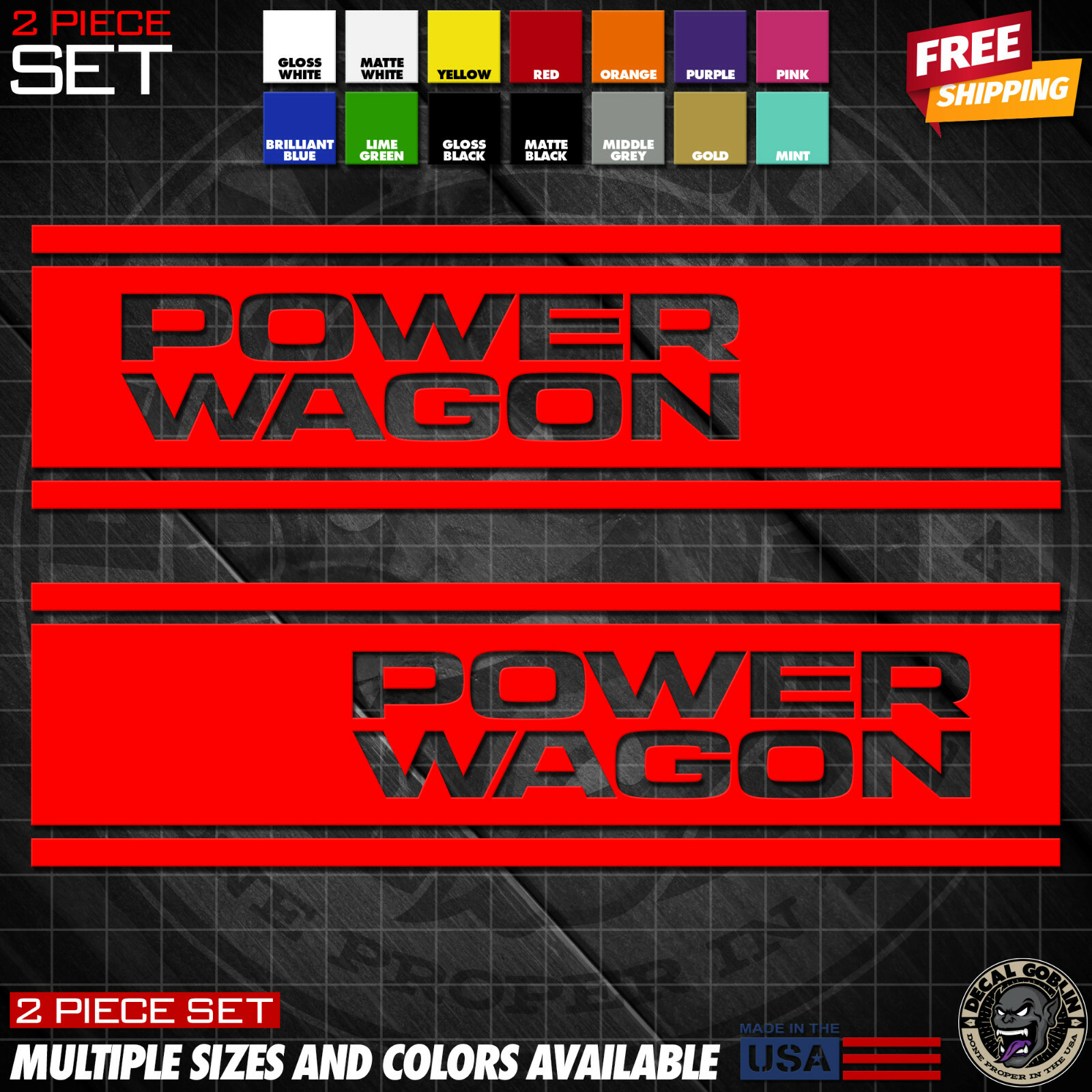 Vinyl Stickers Decal Graphics For Dodge Ram 1500 2500 Truck Power Wagon Stripes