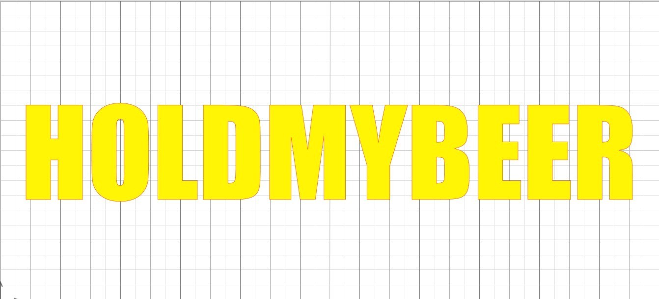 2.4″ x 10.2″ Vinyl Bumper Sticker Oracal 651 Yellow Die Cut Decal