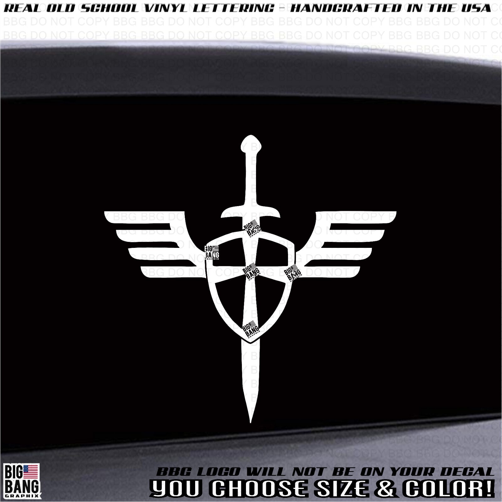 St. Michael Vinyl Decal Sticker Knights of Templar Car Truck Window Archangel