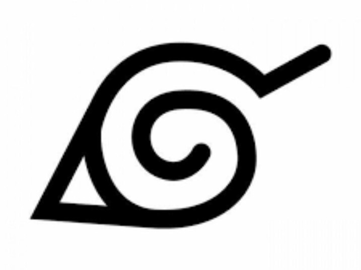 Naruto Hidden Leaf Vinyl Decal Sticker you choose size and color