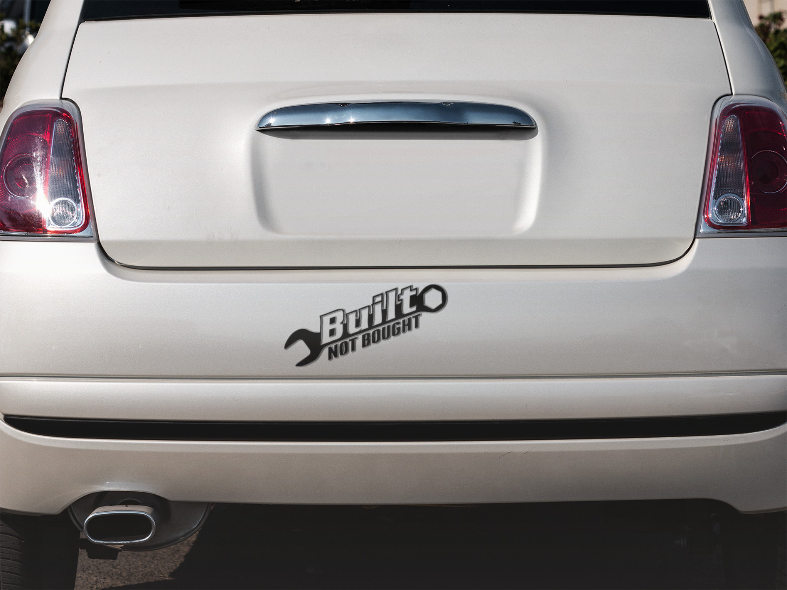 Built Not Bought Car Window Vinyl Decal Toolbox Graphic Laptop Bumper Sticker