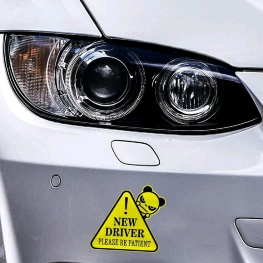 Warning Mark, Yellow New Driver Please Be Patient