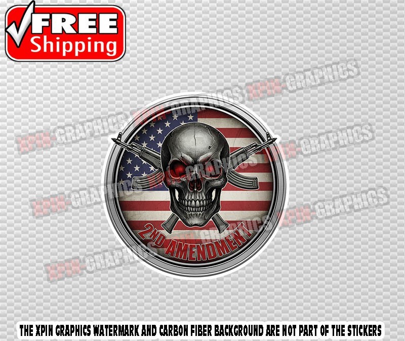 2ND Amendment Vinyl Decal Sticker Gun Hunt Hunting D