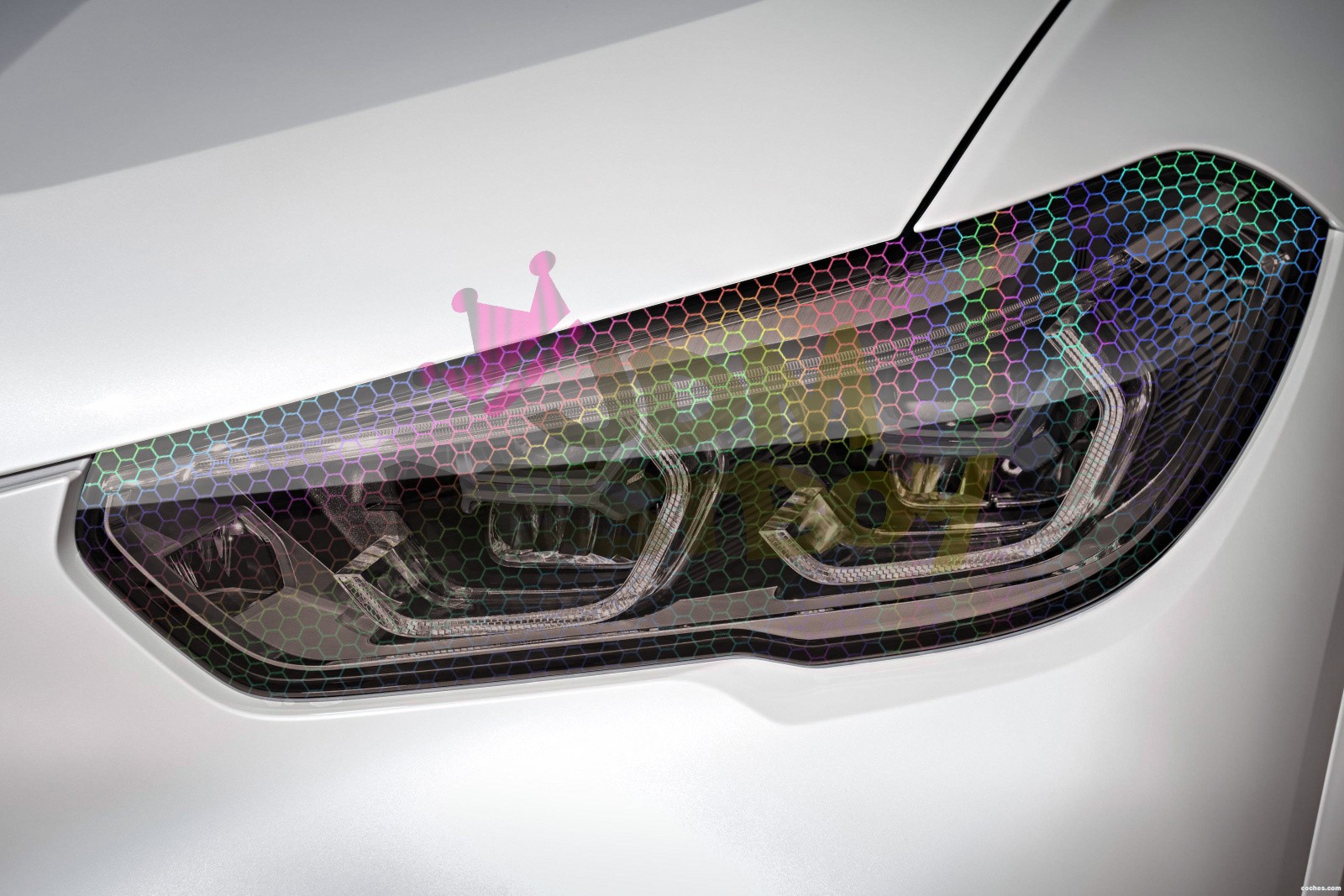 Headlight Hex Holographic Gloss Light Smoke Taillight Tint Film FogLight Protect