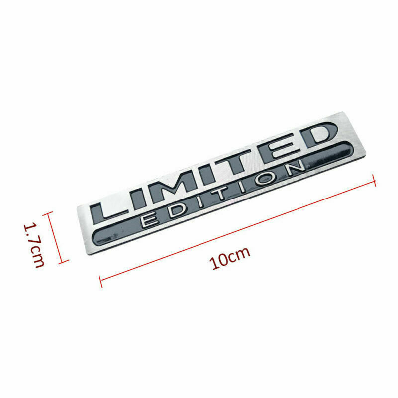 3D Limited Edition Logo Car Chrome Emblem Badge Metal Decal Sticker Accessories