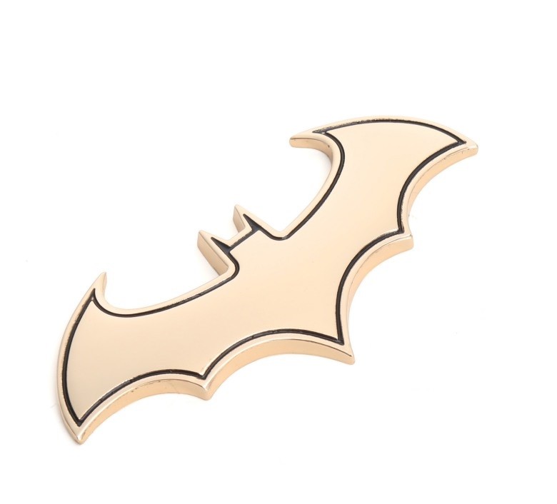 Batman Car Decal 3D Metal Auto Motorcycle Logo Laptop Decals black Chrome USA