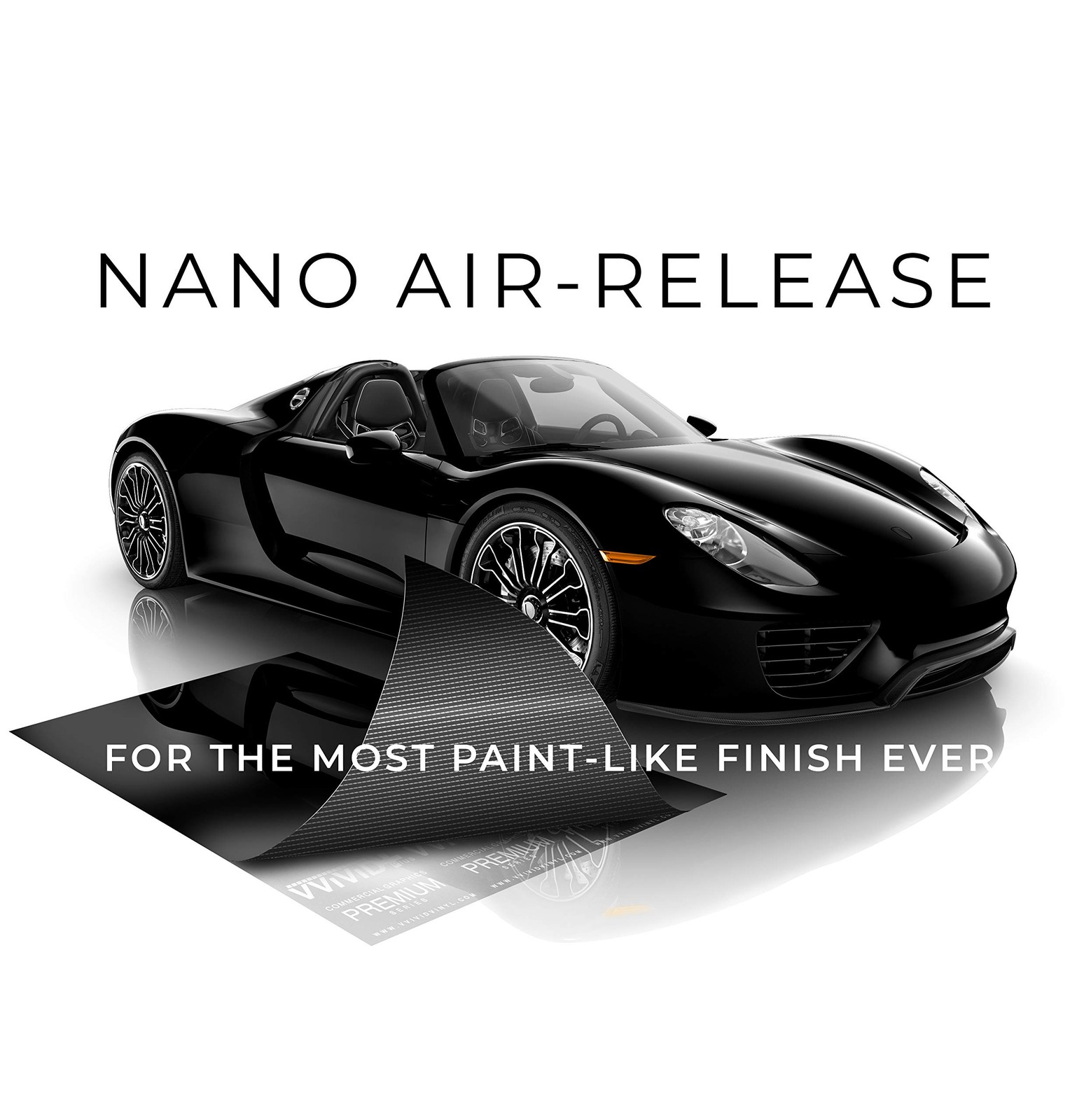 5ft x Ultra Gloss Premium Vinyl Car Wrap Film Piano Black VViViD+ vehicle auto