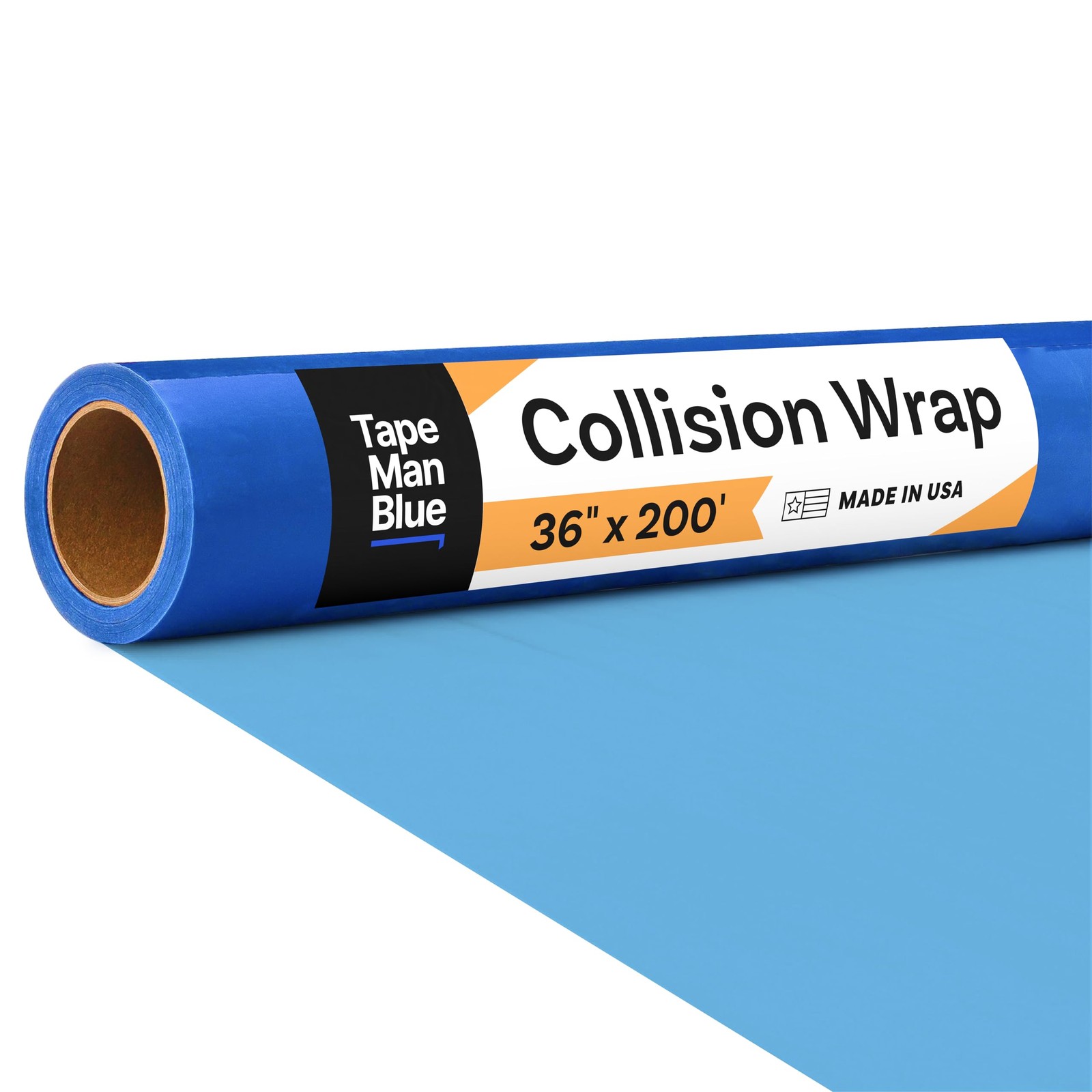 Crash Wrap 36 inch x 200 feet Blue Self Adhesive Window Cover Crash Collision