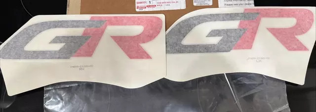 Genuine Toyota GR Supra GT4 Racing Body Graphics Kit Black/Red OEM PT929-21260-0