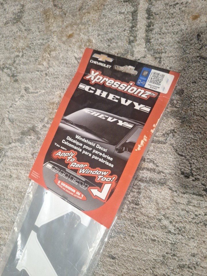 Vinyl Chevy Decal for Windsheild Windshield Window